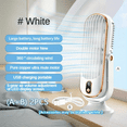 WNGSHA Large Battery Dual Motor Portable Air Conditioner Household
