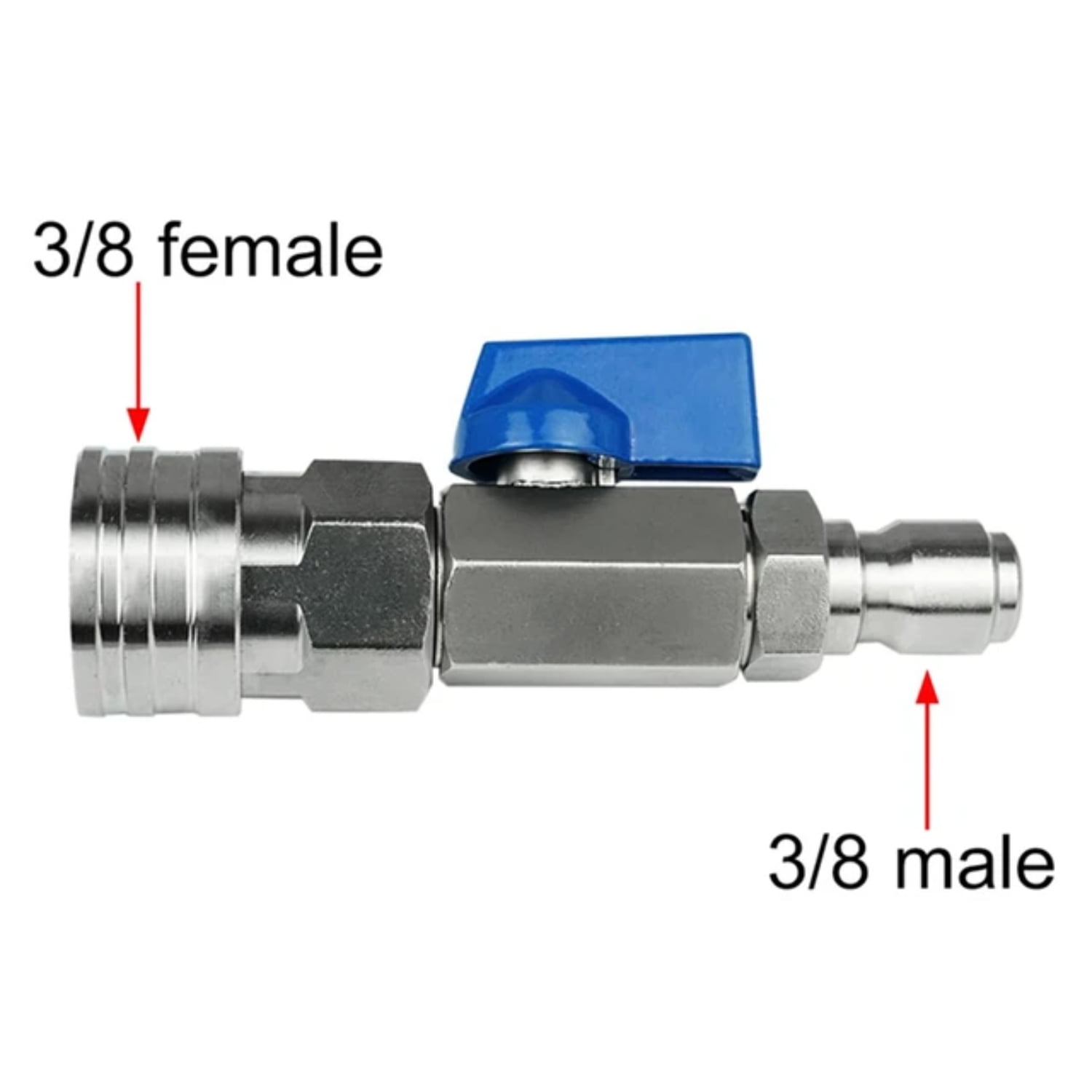 WNGXAXI High Pressure Washer Ball Valve Kit With 3/8 or 1/4 Inch Quick