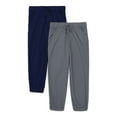 thumbnail image 1 of Wonder Nation Little Boys Jogger Pants, 2-Pack, Size 4-10, 1 of 3
