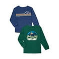thumbnail image 1 of Wonder Nation Little Boys' Graphic Tee with Long Sleeves, 2-Pack, Size 4-10, 1 of 3