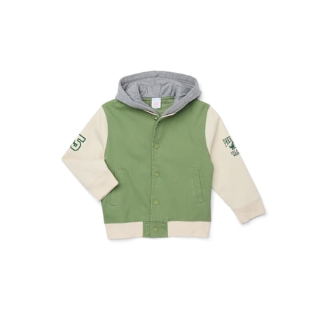 Wonder Nation Little Boy Long Sleeve Bomber Jacket, Sizes 4-10