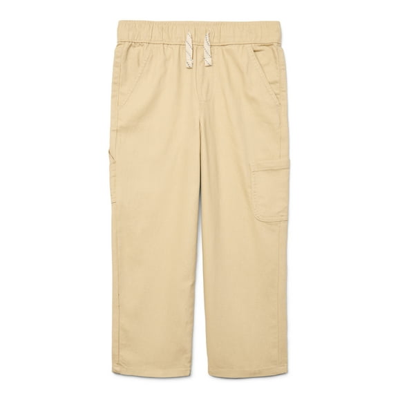 Wonder Nation Boys Cotton Pull On Carpenter Pants, Sizes 4-10