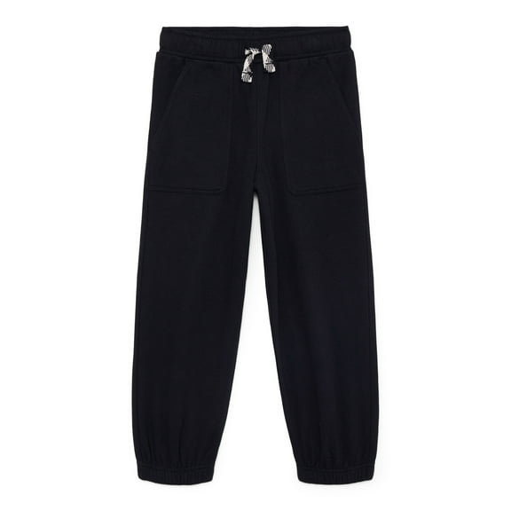 Wonder Nation Little Boys Solid Fleece Joggers, Size 4-10
