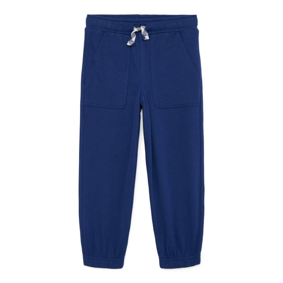 Wonder Nation Little Boys Solid Fleece Joggers, Size 4-10