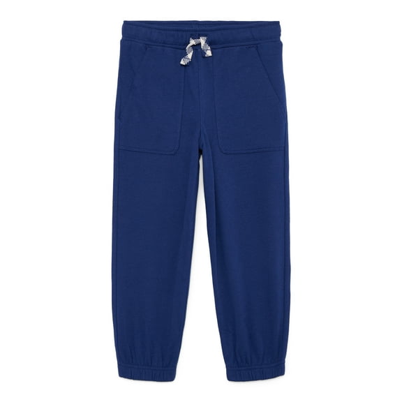 Wonder Nation Little Boys Solid Fleece Joggers, Size 4-10