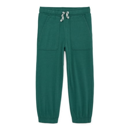 Wonder Nation Little Boys Solid Fleece Joggers, Size 4-10