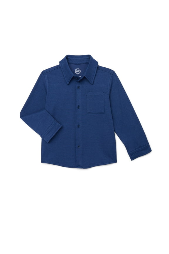 Little Boys' Long Sleeve Button-down Shirt, Sizes 4-10