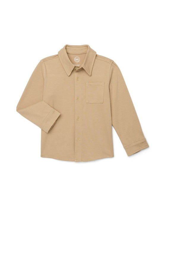 Little Boys' Long Sleeve Button-down Shirt, Sizes 4-10