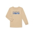 thumbnail image 1 of Wonder Nation Toddler Boys Front Back Graphic Tee with Long Sleeves, Sizes 4-10, 1 of 3