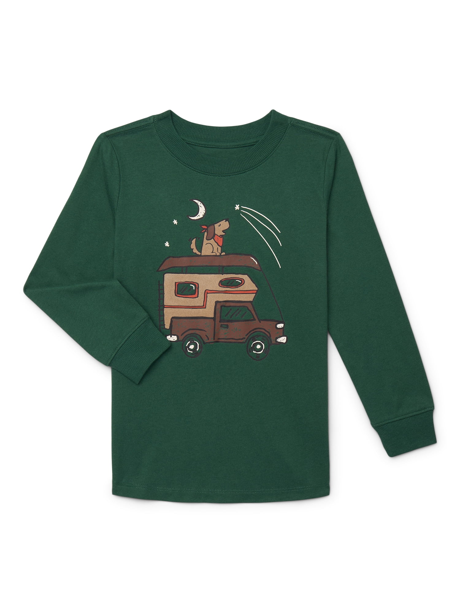 Toddler Boys Graphic Tee with Long Sleeves, Sizes 4-10