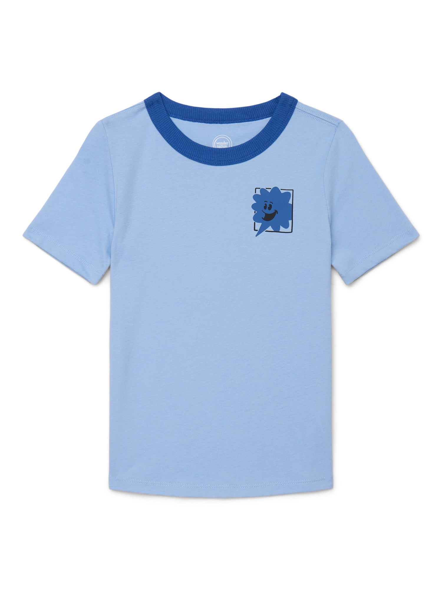 Wonder Nation Boys Graphic T-Shirt Crew Neck Short Sleeve