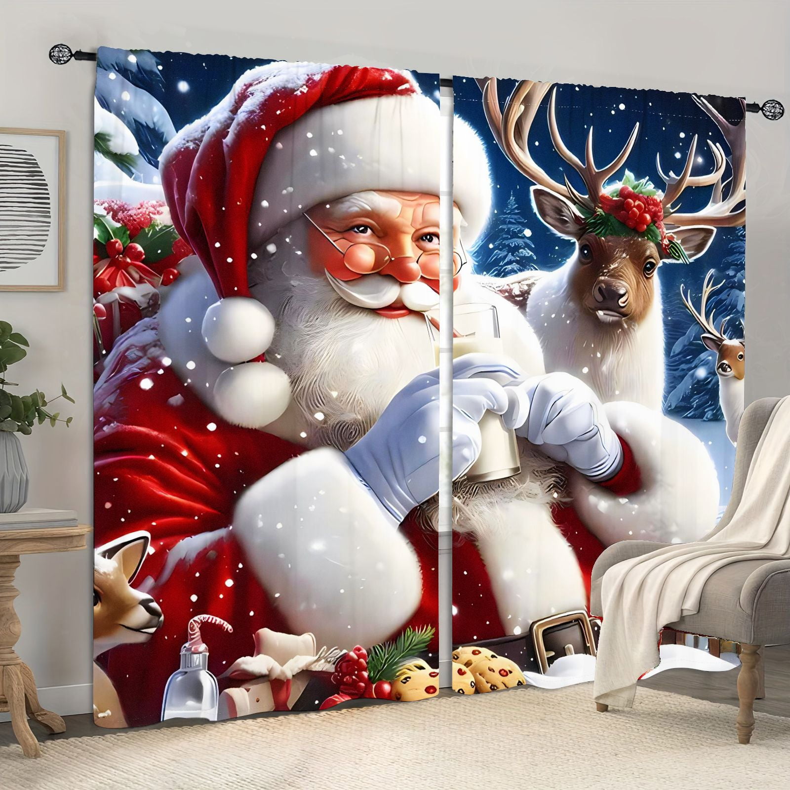 Santa Dream Quilted Curtains NCU0DDK1714