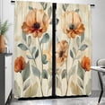 thumbnail image 1 of WNOOHIY Vibrant Artistic Floral Botanical Light-filtering Curtains for Young People Bedroom Living Room,Set of 2 Panels, 1 of 8