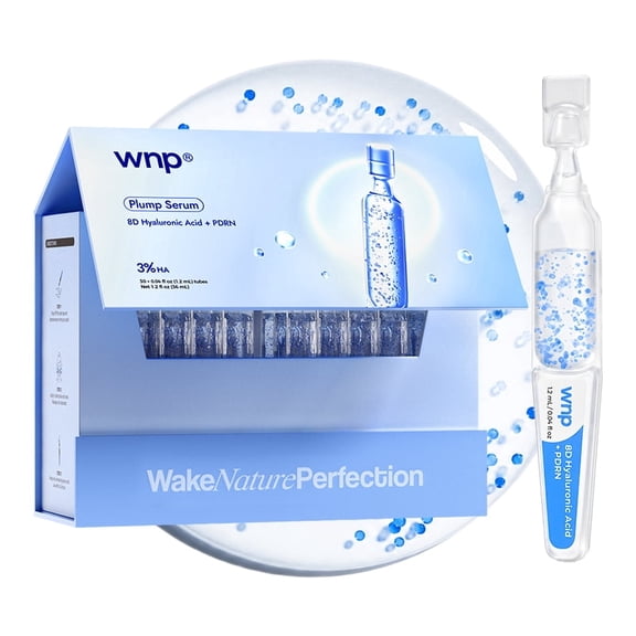 WNP 8D Hyaluronic Acid Serum with PDRN, Plumping & Hydrating Facial Serum, 30 ct