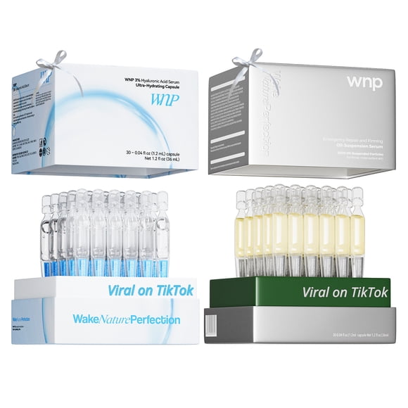 WNP Hydrating Serum Set, 60 Single-Use Vials with Hyaluronic Acid, 2.43 fl oz