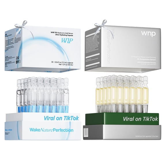 WNP Hydrating Serum Set, 60 Single-Use Vials with Hyaluronic Acid, 2.43 fl oz