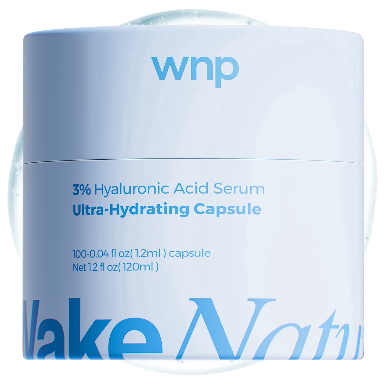WNP Ultra Hydrating Face Serum, 100 Vials Value Pack with 3 Percent Hyaluronic Acid, 4.06 fl oz
