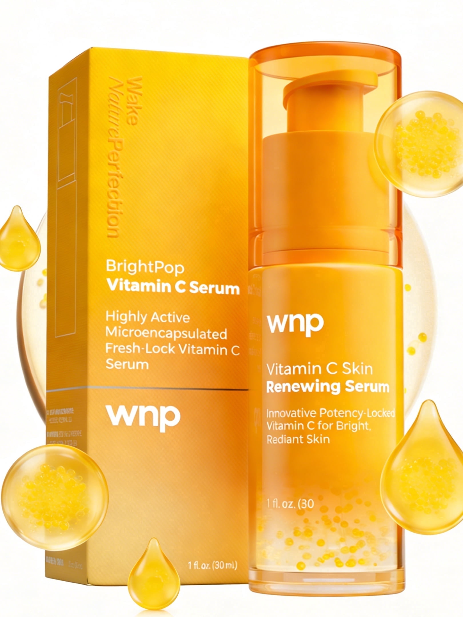 WNP Vitamin C Serum for Face  Brightening with Hyaluronic Acid & Vitamin E