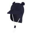 thumbnail image 1 of WNVMWI Baby Sun Hat with Neck Flap Boys Girls Summer Beach Cap Toddler Adjustable Chin Strap Swim Hats Navy 6-12 Months, 1 of 2