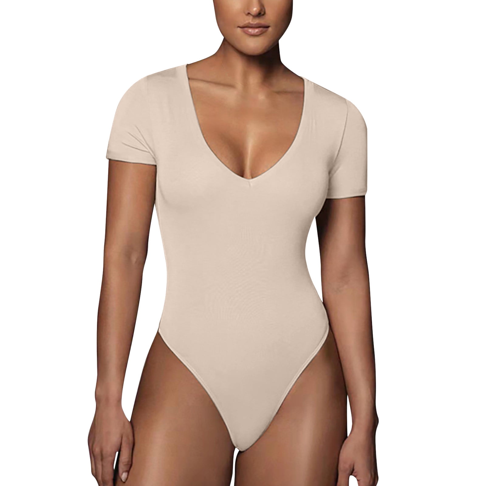 Beige Mesh Bodysuit - Ruched Bodysuit - Ruched Mesh Bodysuit