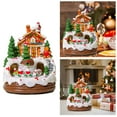 WNVMWI Home Decor Christmas Figurines Music Christmas Village with