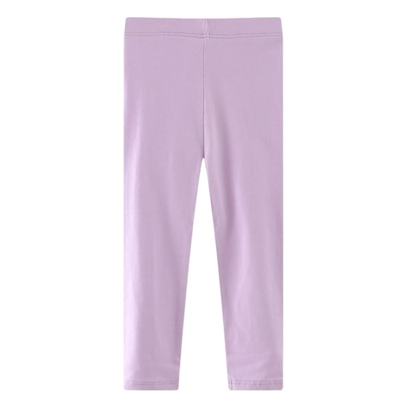 WNVMWI Little Girls Compression Leggings Childrens Stretch Slim Fit Yoga Pants Kids High Waist Tight Bottom 3 Years Light Purple