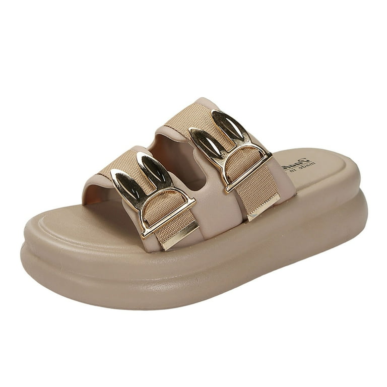 WNVMWI Sandals Women Sandels Summer Footbed Sandals for  display picture 2