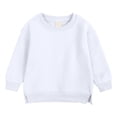 thumbnail image 1 of WNVMWI Toddler Clothes for Girls Long Sleeve Tops Childrens Crewneck Sweatshirt Kids Casual Pullover Tee Shirts 12-24 Months White, 1 of 4