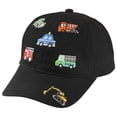 thumbnail image 1 of WNVMWI Toddler Sun Hat Summer Kids Baseball Cap Childrens Embroidered Caps for Boys Girls Outdoor Play Black 3-8 Years, 1 of 5