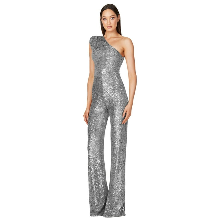 Daily Elegant Sequins Strap Design O Neck Loose Jumpsuits(5 Colors) Daily Elegant Sequins Strap Design O Neck Loose Jumpsuits(5 Colors)