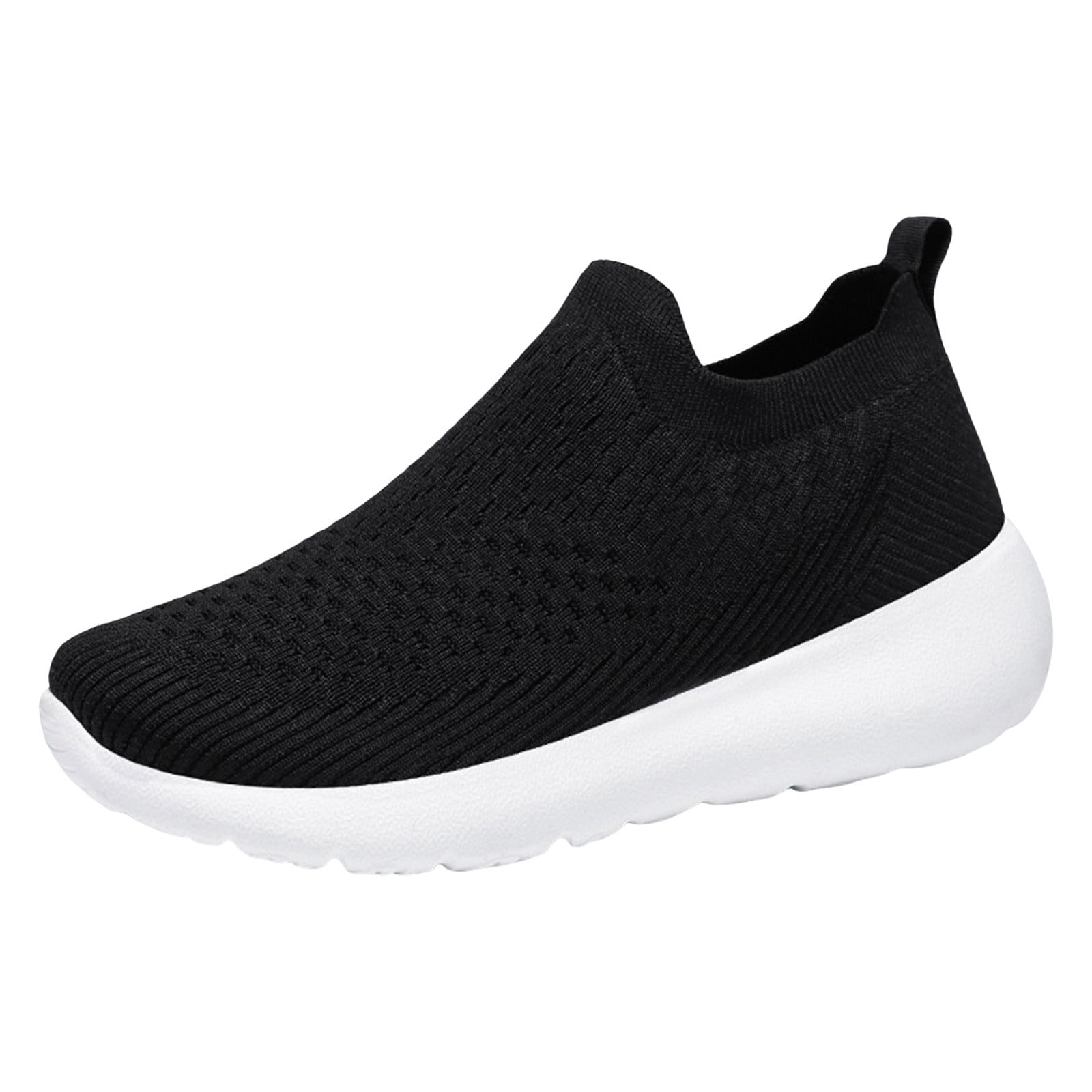 WNVMWI Womens Shoes Flat Shoes for Women White Sneakers for Women Black Running Shoes Lazy Shoes Spring New Slip On Soft Sole Lightweight Casual Shoes Fashion Shoes Walking Shoes Footwear Walmart