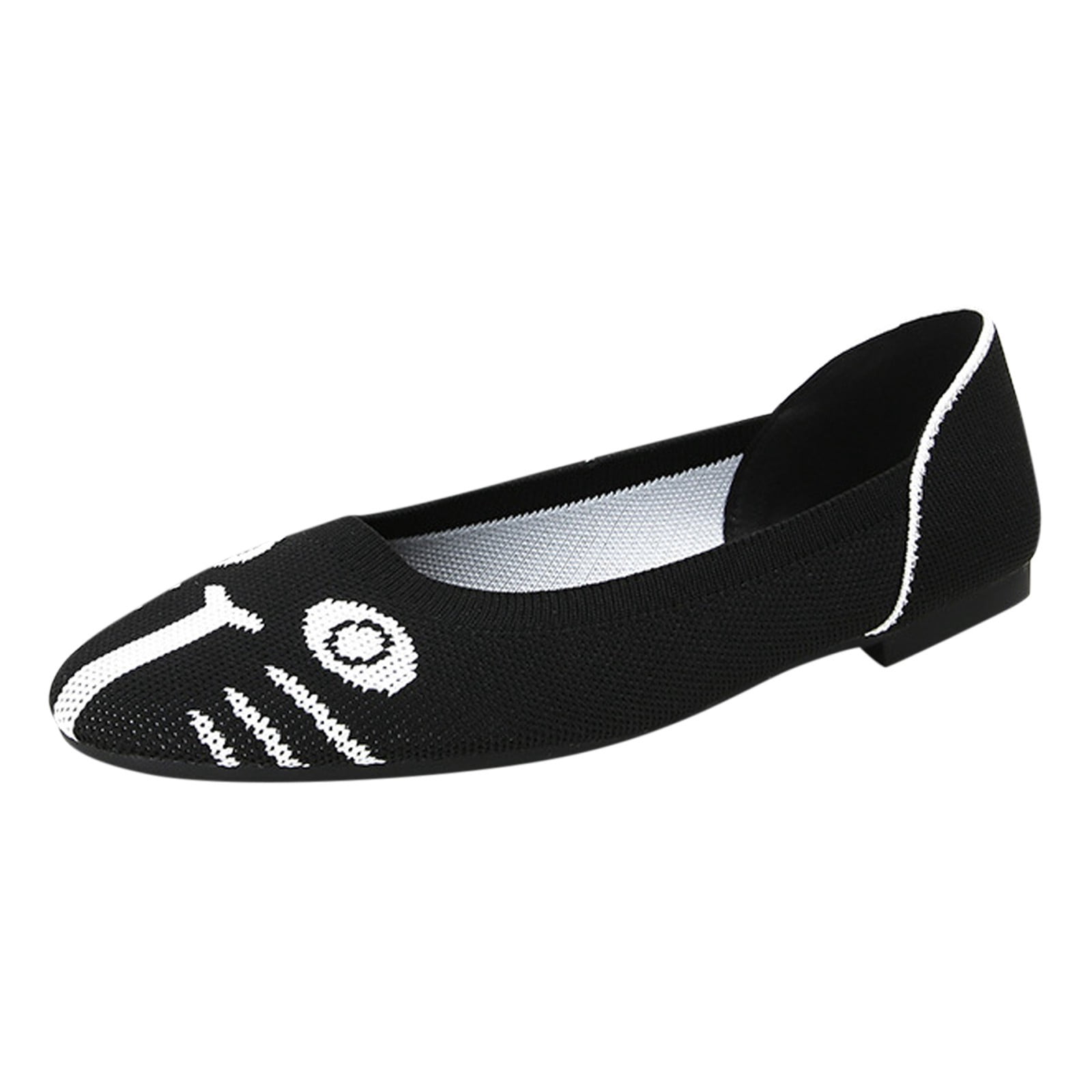 WNVMWI Womens Shoes Tennis Shoes for Women White Sneakers Black Walking Shoes Summer Fashion Mesh Matching Color Flat Casual Shoes Light Comfortable Non Slip Slip On Women's Shoes Footwear Size 39