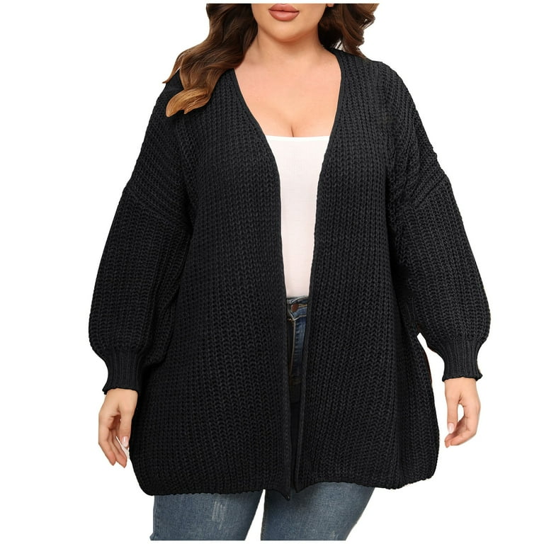 Chunky oversized knit cardigan plus size hotsell