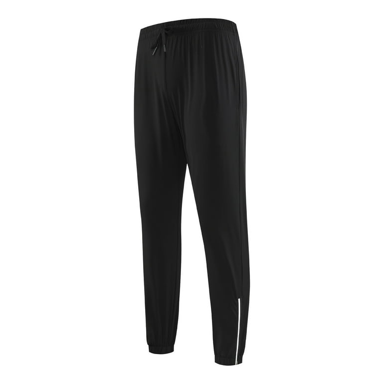 WNgert Men s Pants Men s Track Joggers Pants Lightweight Jogging Workout Gym Active Sweatpants Pants Pants for Men Color Black Size 2XL Walmart