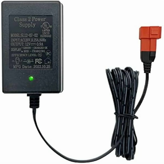 WNiMa3 12 Volt Battery Charger for Ride On Toys 12V Kids Ride On Car Charger,12V Electric Car Riding Toy Battery Power Adapter Square Plug SL12-07-02