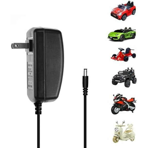 12V Kids Charger for Ride On Toys Car Universal Battery Charger Electric Ride On Toys Replacement Power Supply for 12 Volt Ride On Cars Trucks SUV