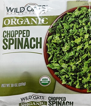 WO ORG CHOP SPINACH