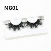 WOAHU Lash ClustersThick and Long Faux Mink Eyelashes 27mm Extra Long with Multi Layered 3D Volume and Curl