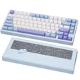 thumbnail image 1 of WOBKEY Rainy75 75% CNC Aluminum Tri-Mode Custom Mechanical Keyboard, 75% ASIN Layout, Hot-Swappable, Gasket Mount, RGB Backlit, QMK/VIA Compatible, 1 of 1
