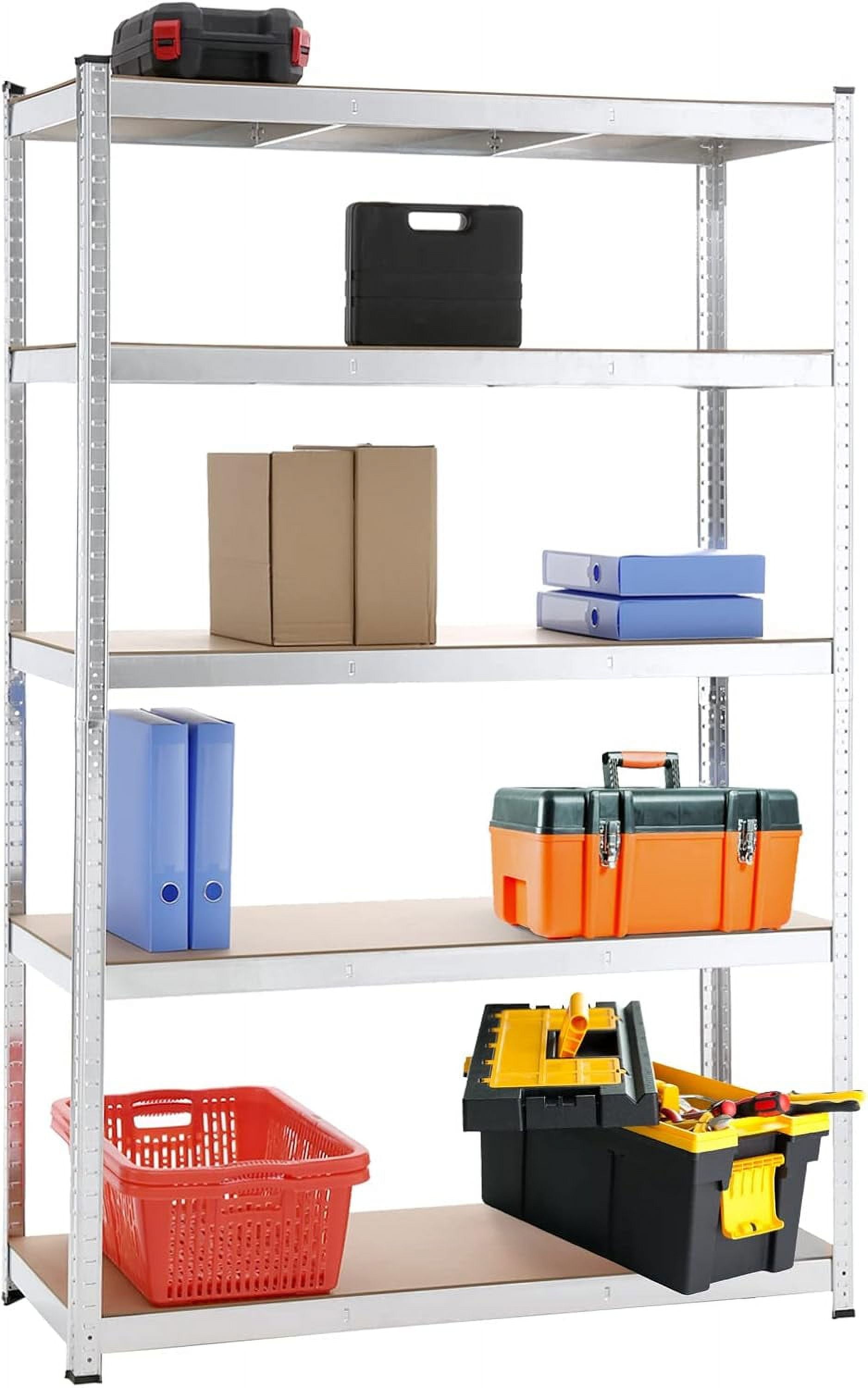 WOBLUU 5 - Tier Racking Shelf Garage Storage Unit - Extra - Tall Design ...