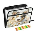 thumbnail image 1 of WOBOGO A Cute Border Collie with Daisies Pattern Expanding File Folder Letter Size Accordion Filing Organizer 13 Pocket Separate Organ Pocket, 1 of 7