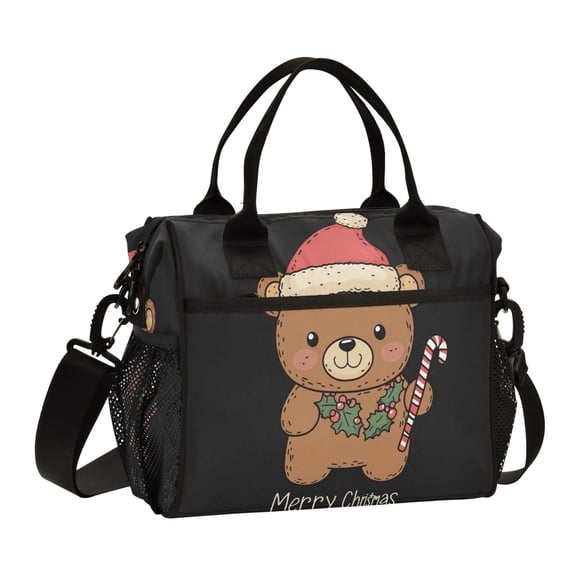 WOBOGO A Cute Teddy Bear Lunch Bag Large Capacity Leak Proof Insulation Soft Adult Men and Women Universal 11.811.46.2in