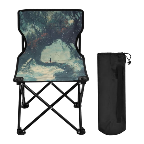 WOBOGO A Giant Tree in The Sky Camping Chair Convenient Four Corner Backrest Folding Stool Can Hold Up to 220lbs