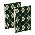 thumbnail image 1 of WOBOGO A Pattern Of Dark Green Geometric Shapes Notebook College Horizontal Grid Paper Ink Spill Resistant Water Resistant Cover 8.3x5.7x0.4in, 1 of 8