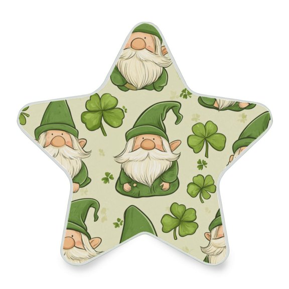 WOBOGO A Seamless Pattern with Hand-drawn Gnomes LED Star Night Light 0.2 Watt Wall Plug Dusk to Dawn Auto Switch Adjustable Brightness Soft White Light