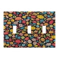 thumbnail image 1 of WOBOGO A Variety Of Snack Patterns 3-hole Switch Plates PC Flame Retardant Plastic Material Glossy Finish Smooth Touch 6.37x4.48x0.27in, 1 of 8