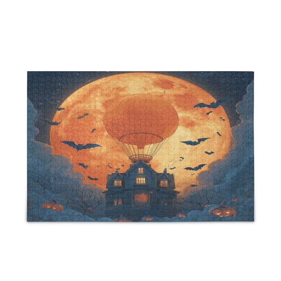 WOBOGO Air Castle Puzzle Challenge 500 Piece Jigsaw Suitable for Game Night Finished Size 20.5 x 14.9in