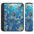 thumbnail image 1 of WOBOGO An Undersea World Lass Seat Belt Cover 2 Piece Soft Comfort Driving Shoulder Pad Suitable for All Cars and Backpacks, 1 of 8