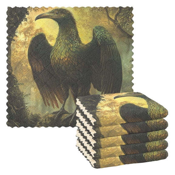 WOBOGO Ancient Giant Eagle Kitchen Towels 6pcs Ultra Soft Absorbent Quick Drying Dish Cloths 1111inch