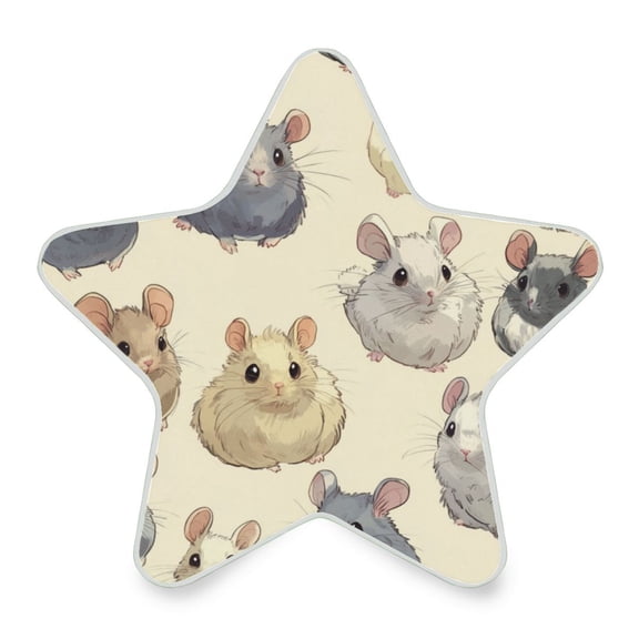 WOBOGO Anime Chinchilla LED Star Night Light 0.2 Watt Wall Plug Dusk to Dawn Auto Switch Adjustable Brightness Soft White Light